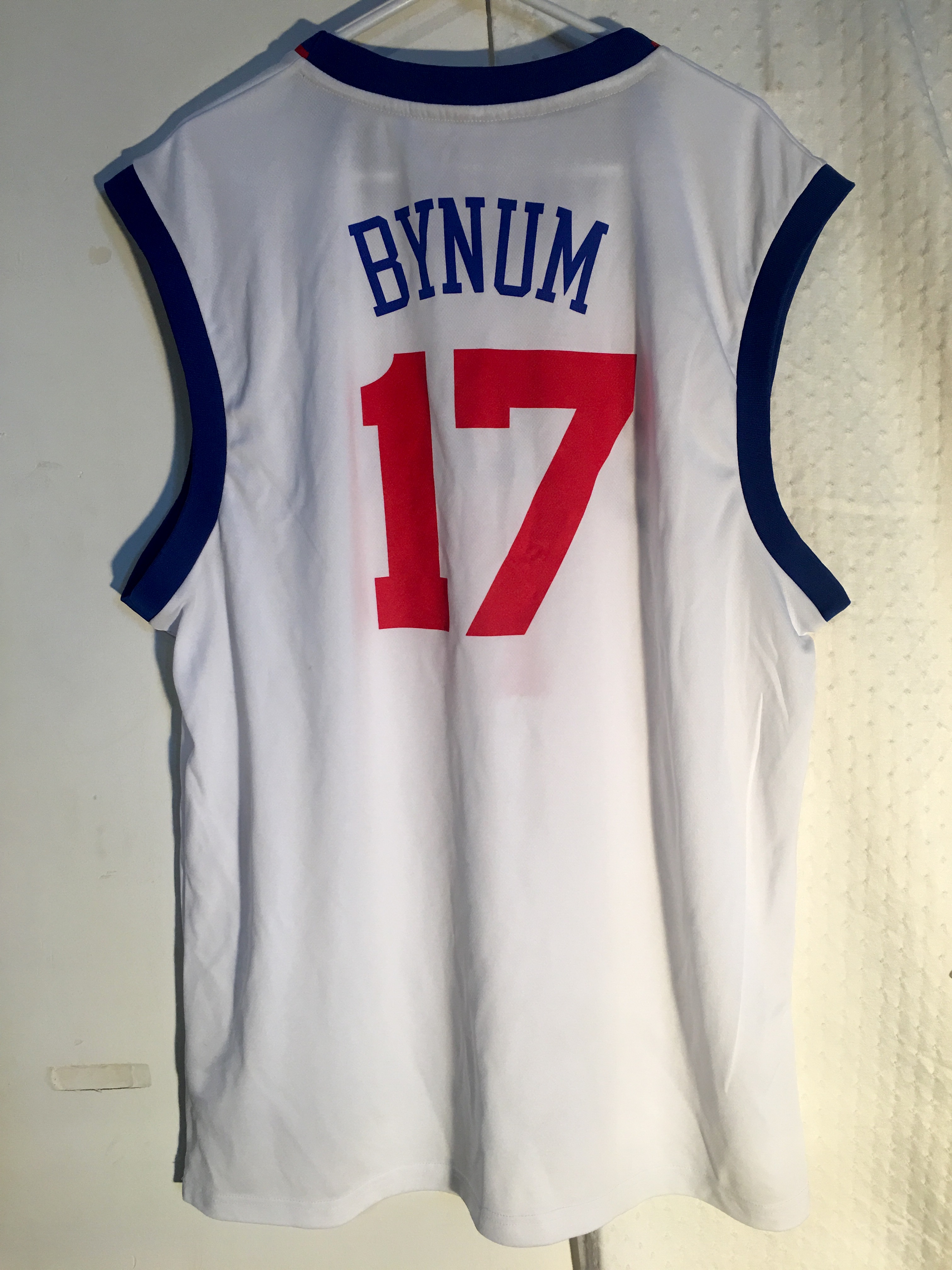 Adidas NBA Jersey Philadelphia 76ers Andrew Bynum White sz L eBay