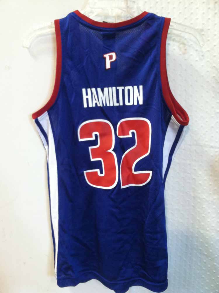 Adidas Women's NBA Jersey Detroit Pistons Hamilton Blue sz XL