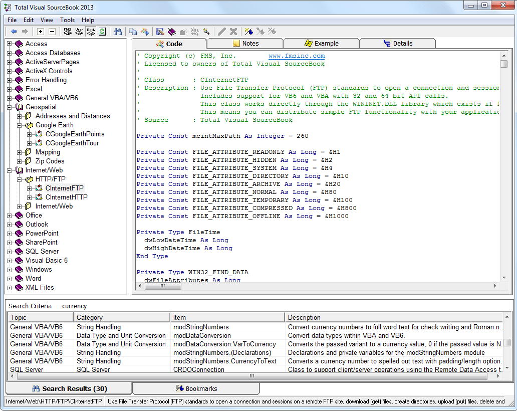 Microsoft Access, VBA, and Visual Basic 6 Source Code Library and