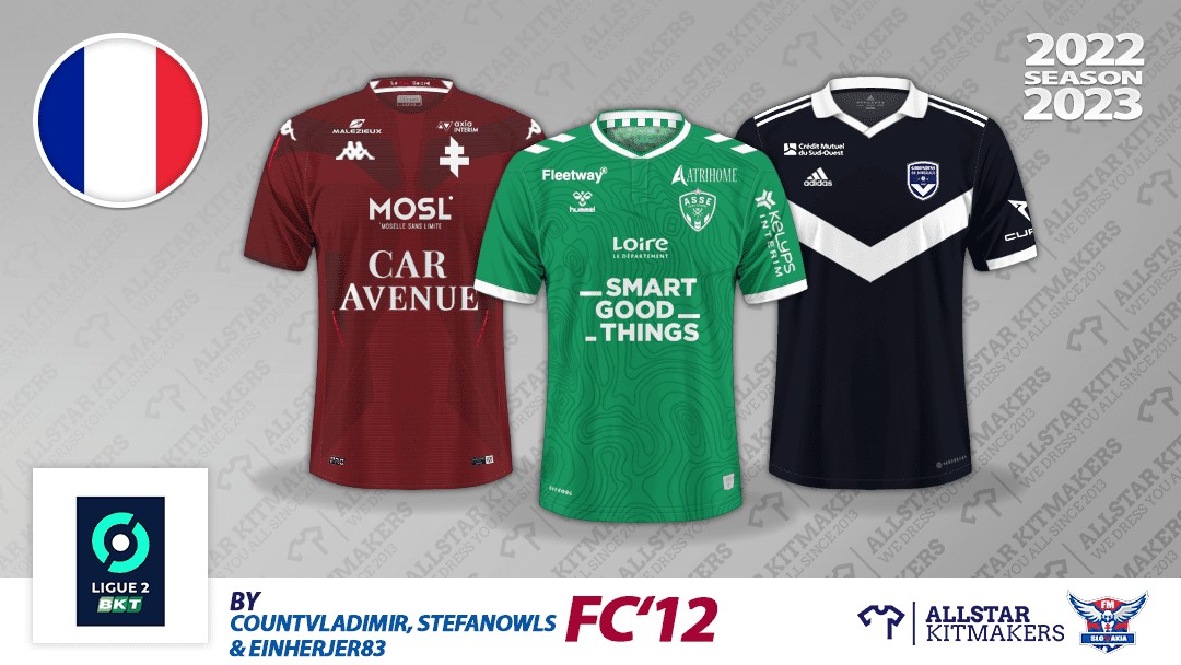 FC’12 France Ligue 2 2022/23 FC'12 Kits Forum FM23 Football Manager 2023
