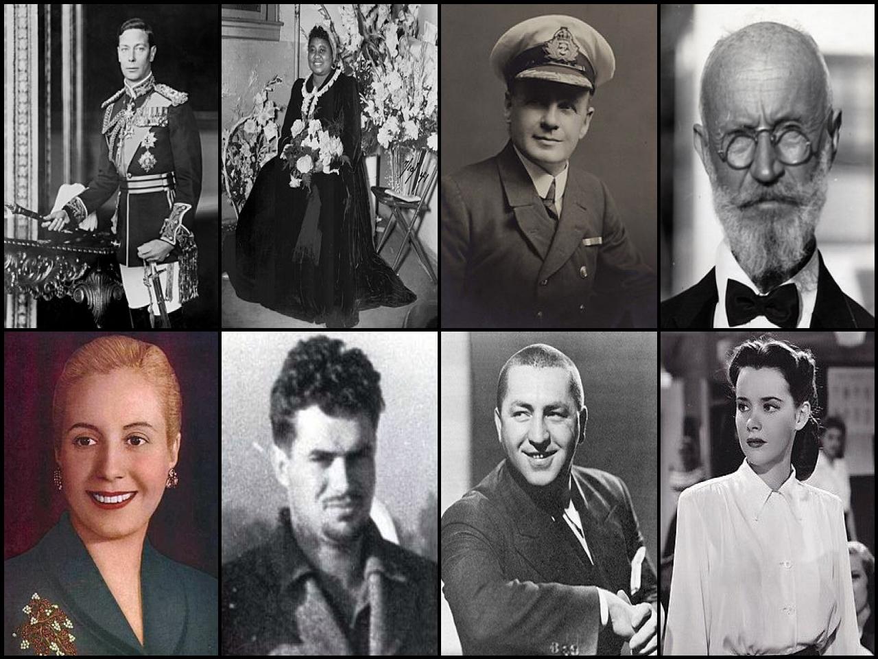 List of Famous people who died in 1952