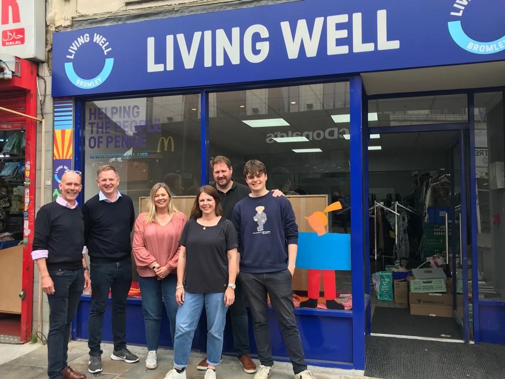 New Shop for Living Well Bromley Charity FMX Urban property advisers