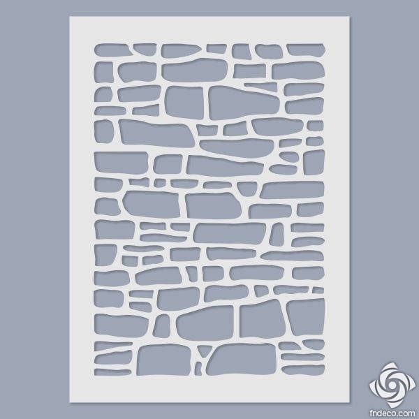 Stencil Brick Wall Wall Design Ideas