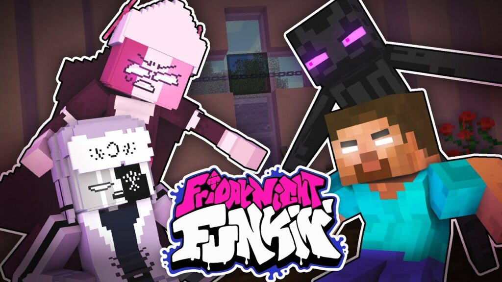 Monster School FRIDAY NIGHT FUNKIN but Mobs vs Sarvente & Ruv Minecraft Animation fnf.cool