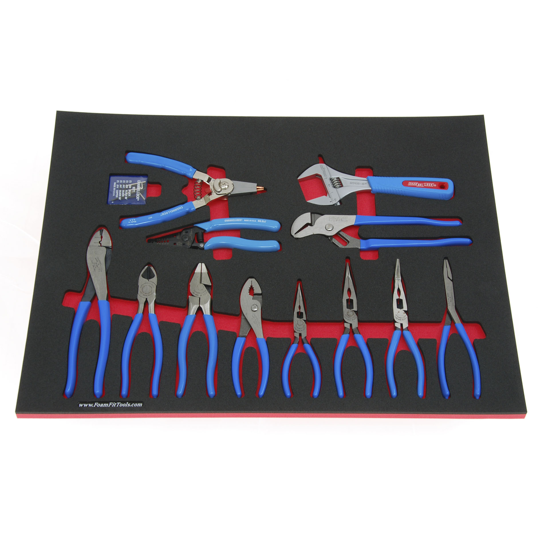 Foam Organizers for Shadowing Channellock Pliers