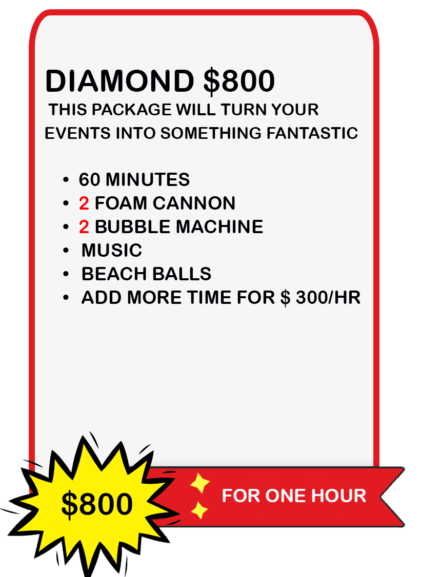 Foam Party Hire FOAM PARTY HIRE