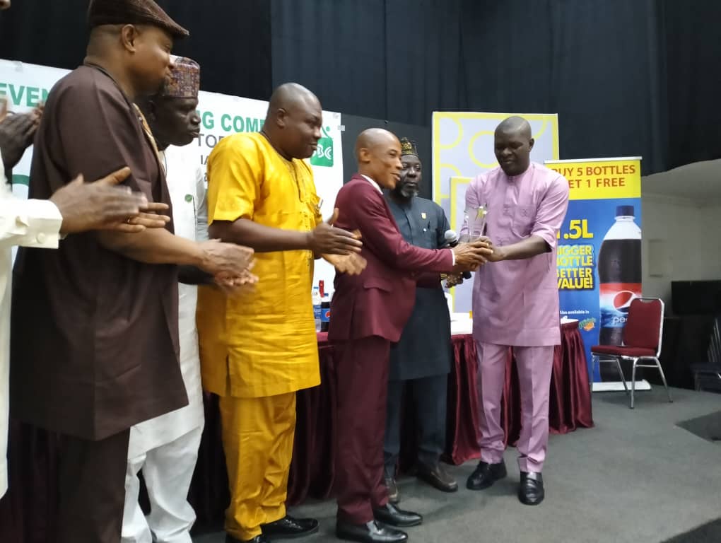 National President was presented with an Award of Honour by the Seven