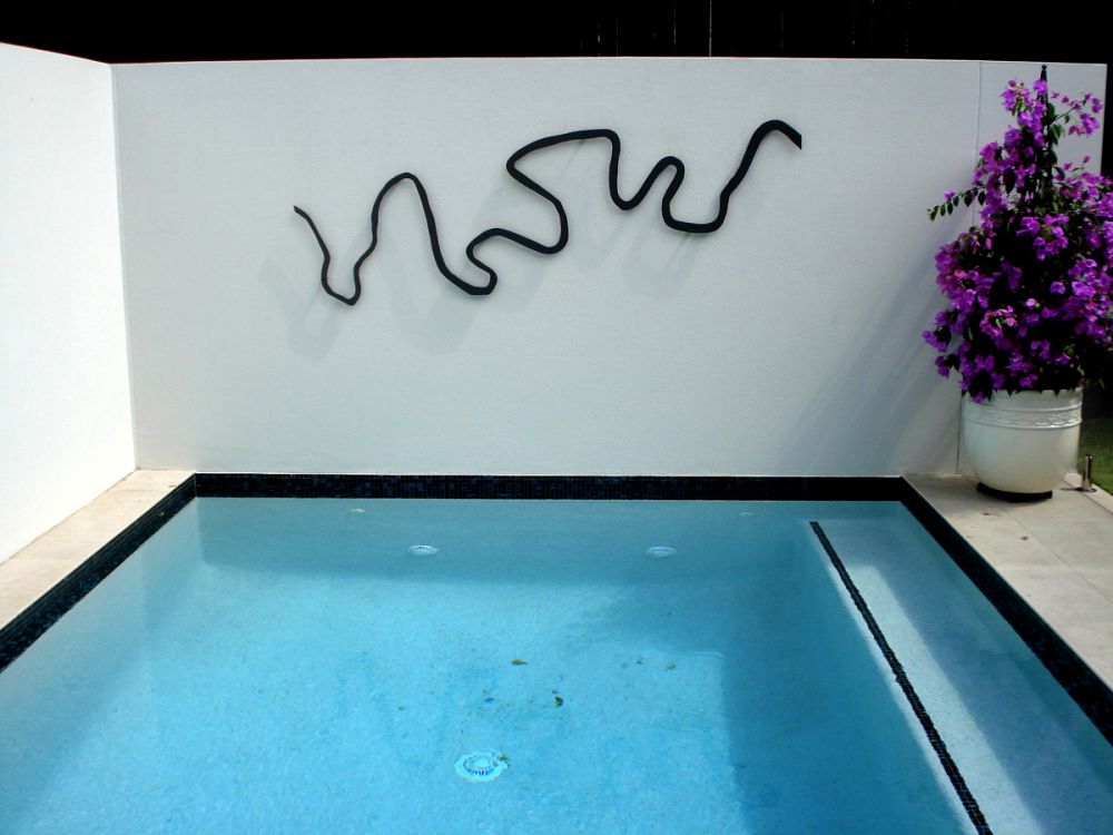 Brisbane River Silhouette Black Water Feature Focal Point Water Features