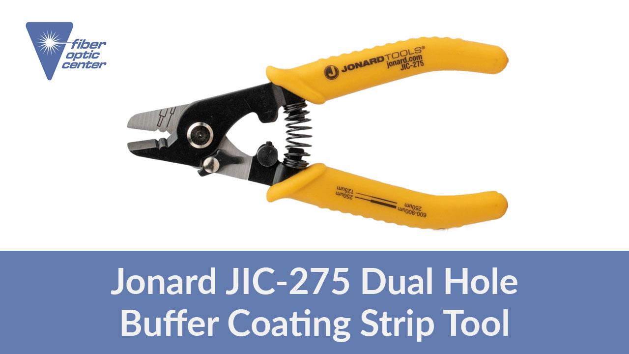 Video Jonard JIC275 Dual Hole Buffer Coating Strip Tool Fiber Optic