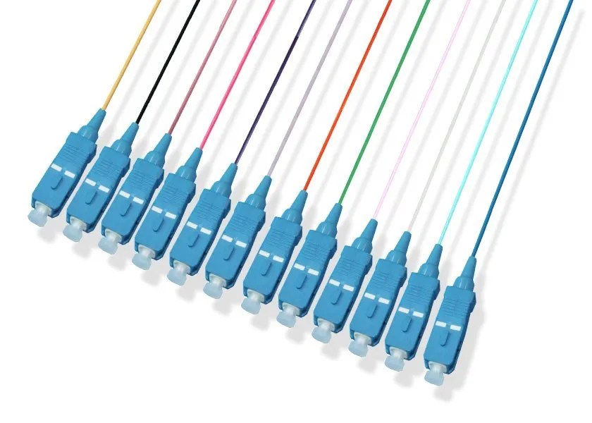 Pigtail SC Singlemode / Multimode, 6 / 12 Color Fiber Cable FOCONEC