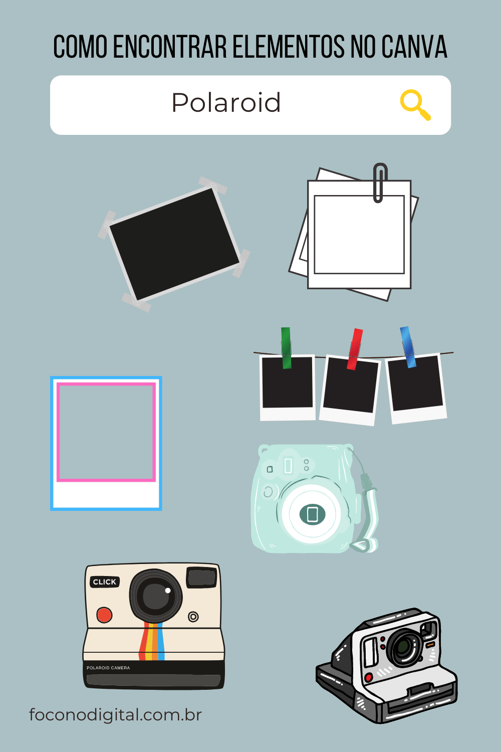 Como encontrar os melhores elementos no Canva Foco no Digital