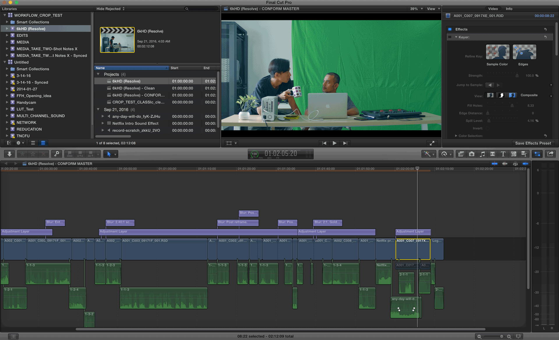 FCPX Fincher Style Part II Handoff for Mastering FOCUSED equipment