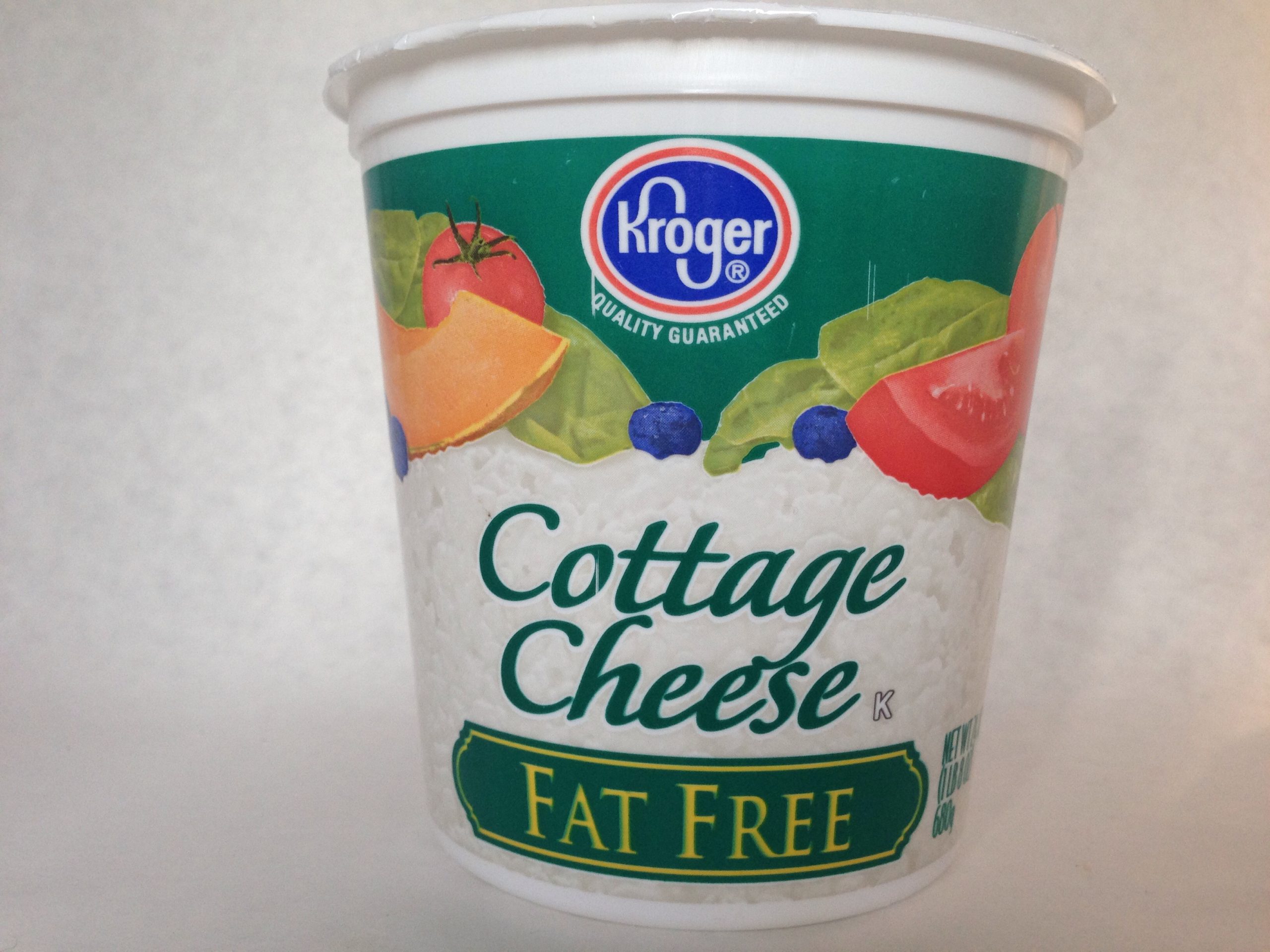 Nutritional Information for Kroger Cottage Cheese Fat Free Focused on Fit