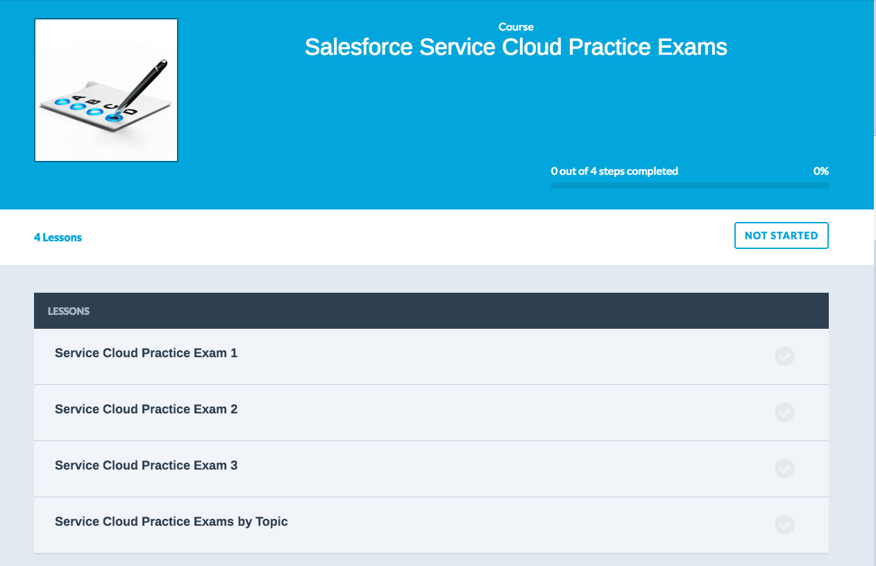 Salesforce Service Cloud Certification Practice Exams