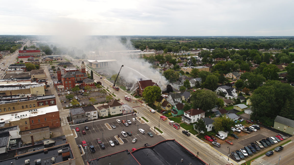 Structure Fire in Downtown Marshfield OnFocus
