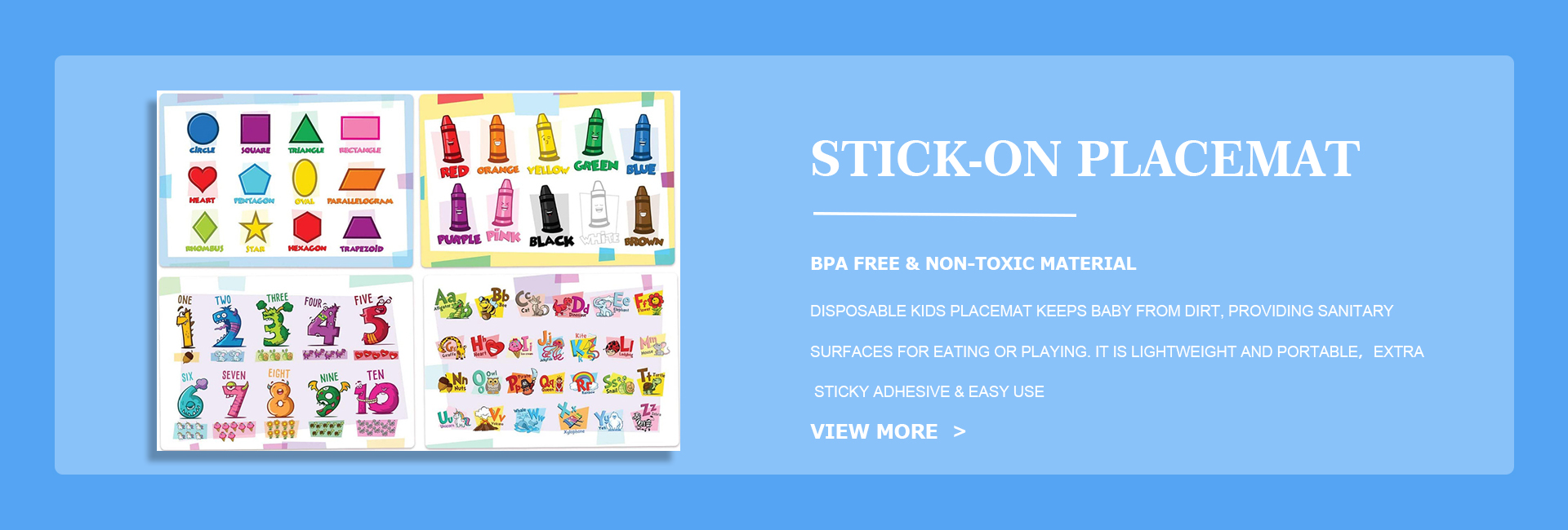 Stickon Placemat Professional Packaging and Printing Manufacturer