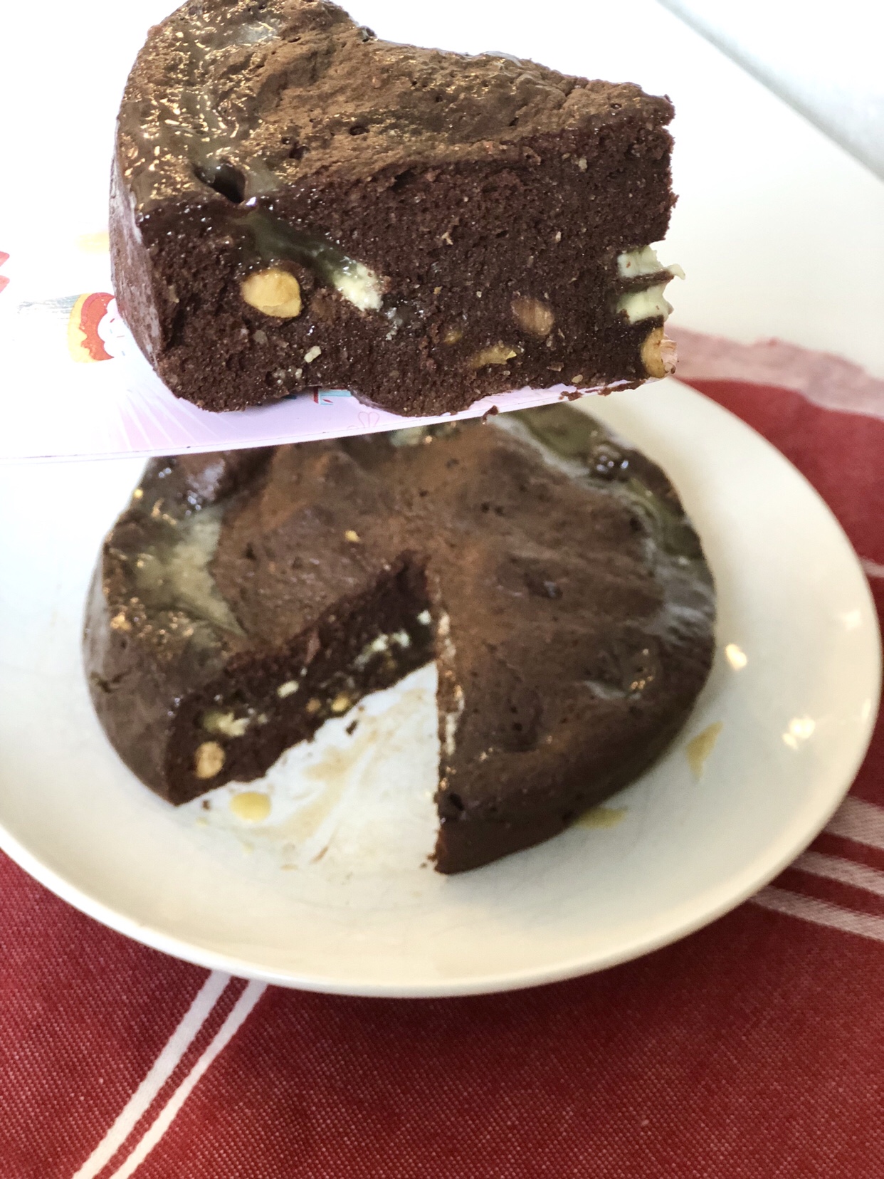 Fondant au chocolat noir & blanc sans lactose// FODMAPs friendly dark