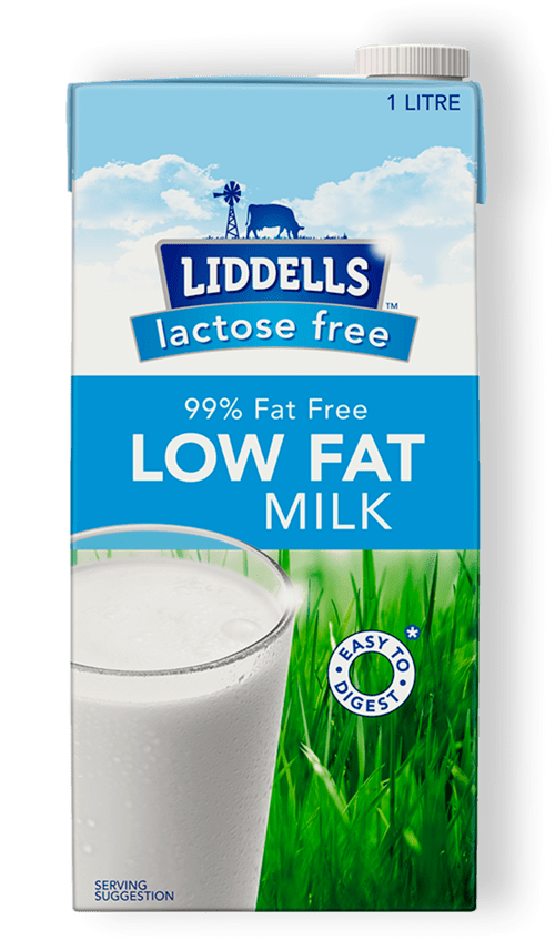 Liddells Lactose Free Low Fat Milk 99 Fat Free