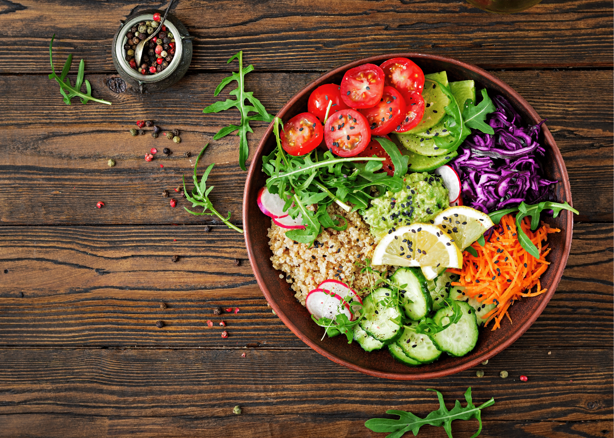 Low FODMAP Quinoa Summer Salad featuring the Slightly Different Orange