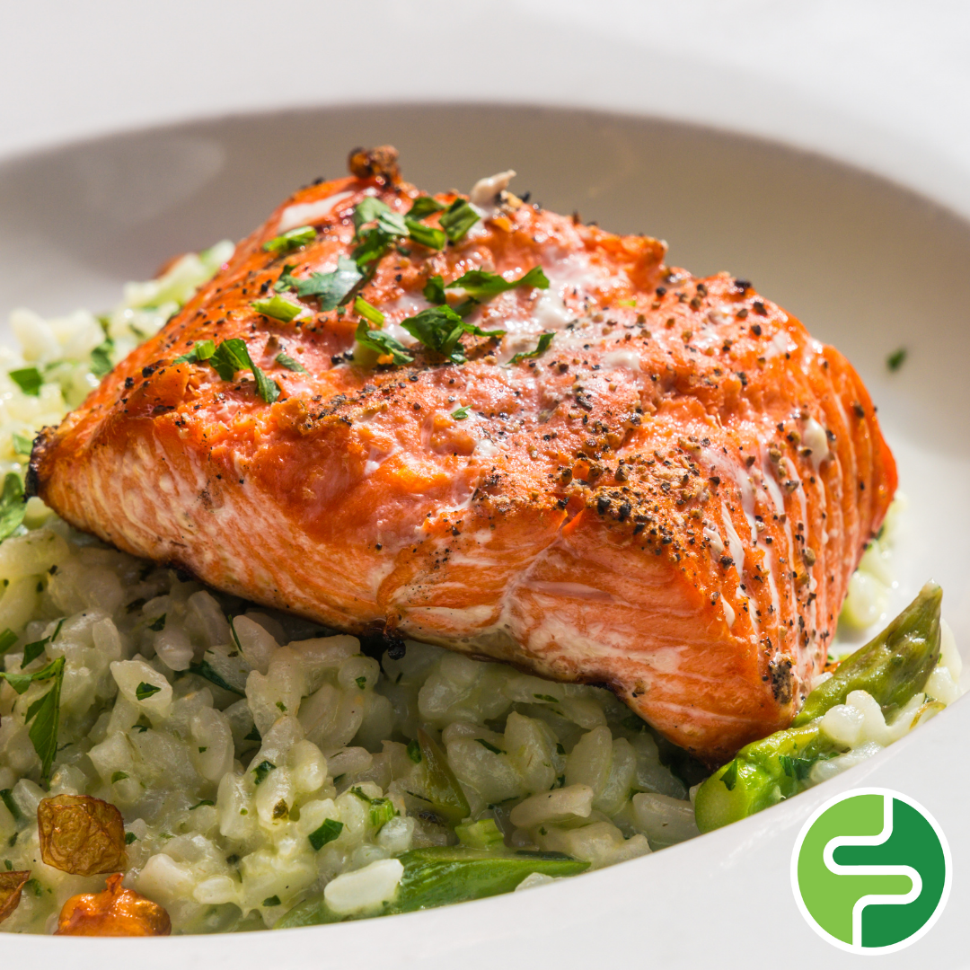 Low FODMAP Salmon and Dill Risotto FODMAP Friendly