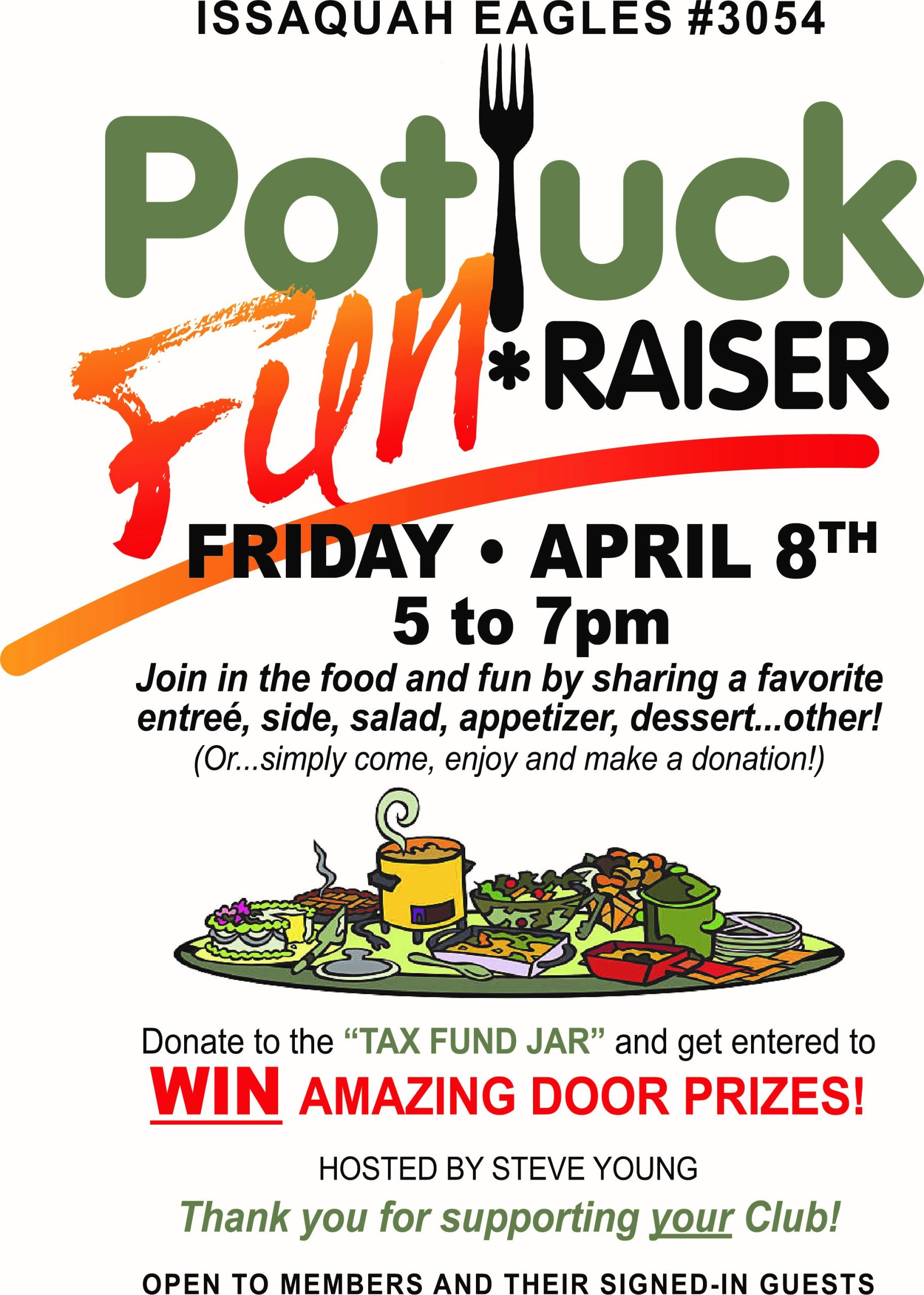 Foe Events 2023 Potluck Fun*Raiser Issaquah Eagles