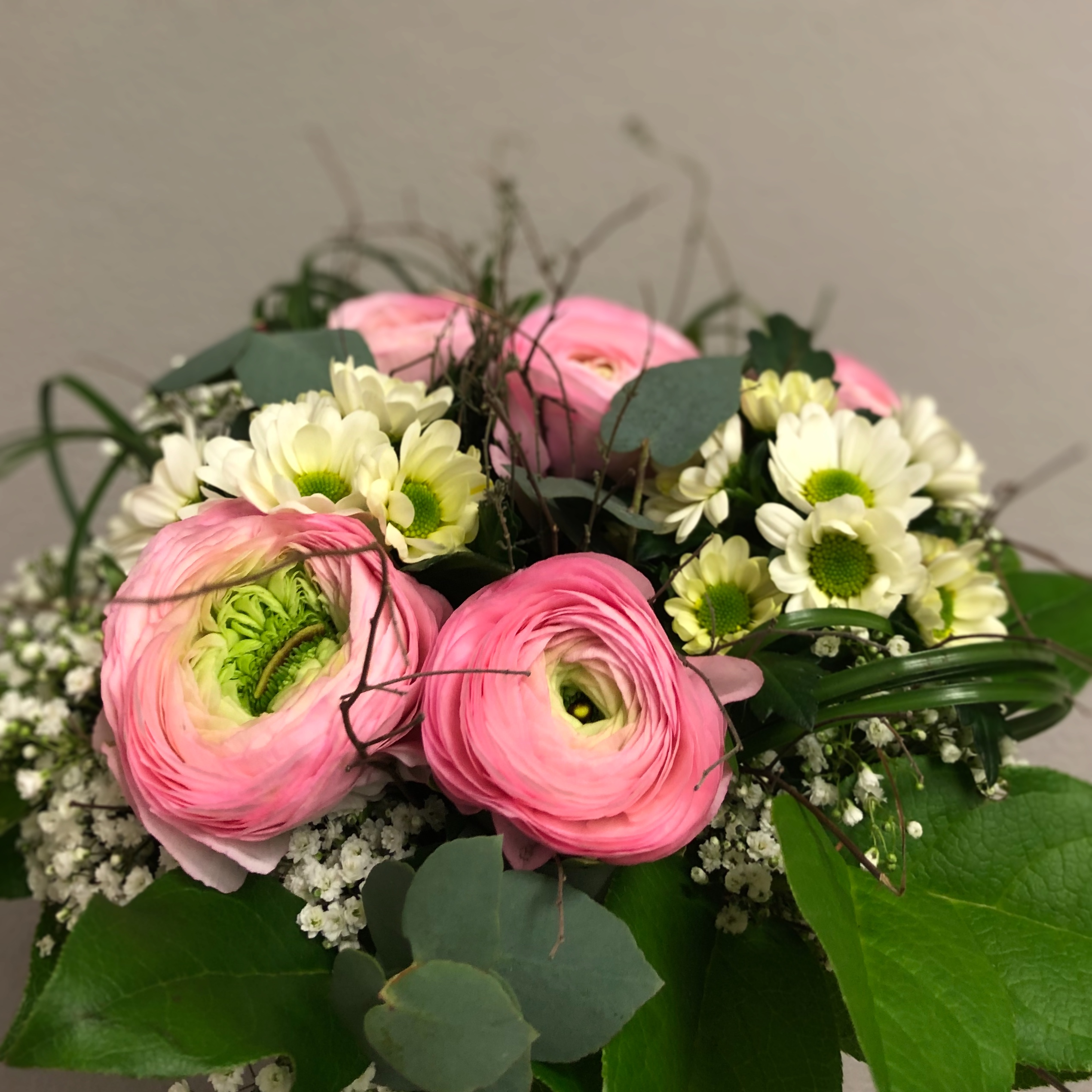 Blumenstrauß Rosa Ranunkel fördeblüten Floristik aus Kiel Friedrichsort