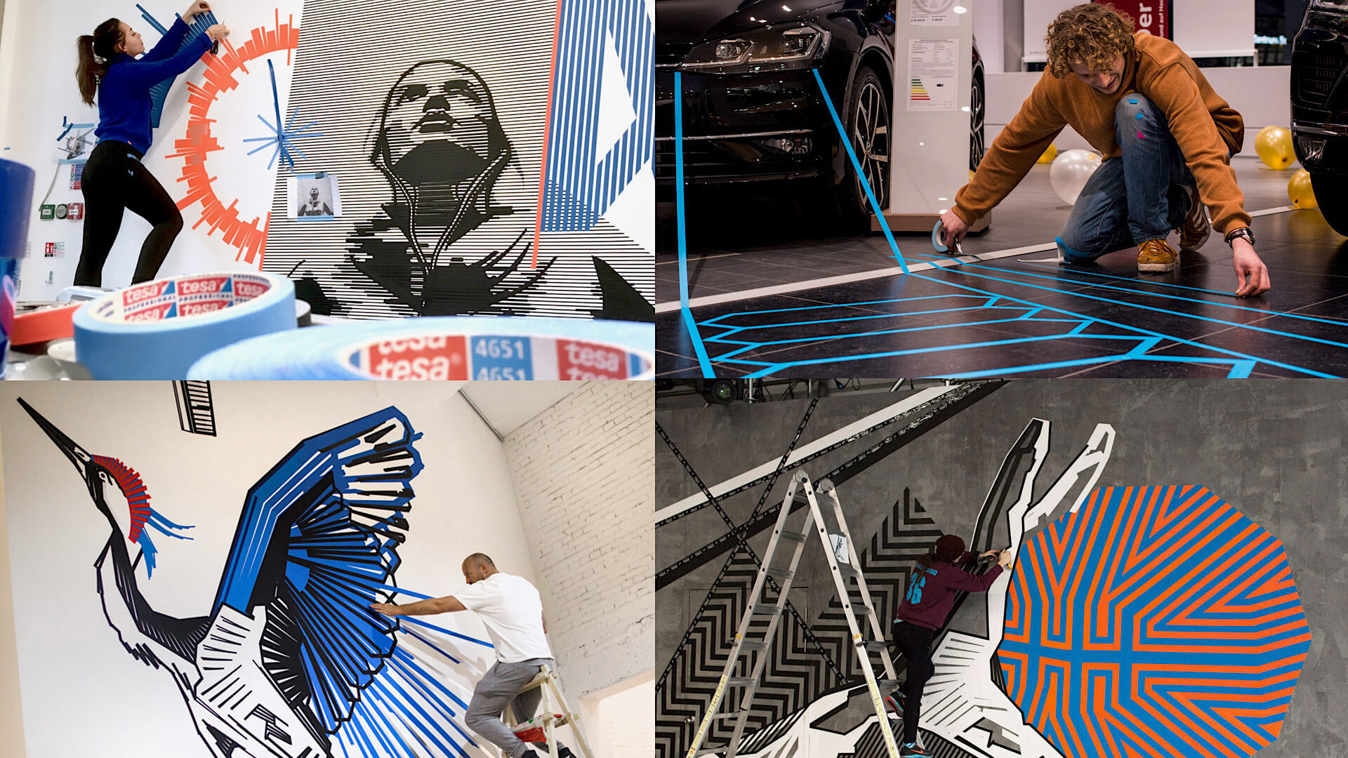 ᐅ TAPE ART KÜNSTLER Street Art & Design für Events buchen.