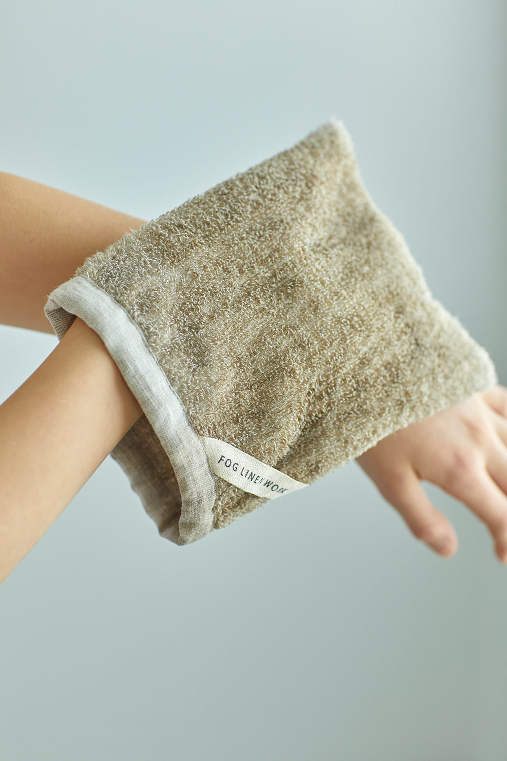 リネンマッサージバスミトン ナチュラル fog linen work