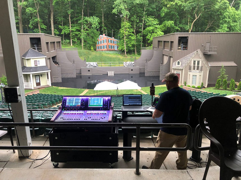 Kentucky Amphitheater Stages Outdoor Musical Productions with dLive