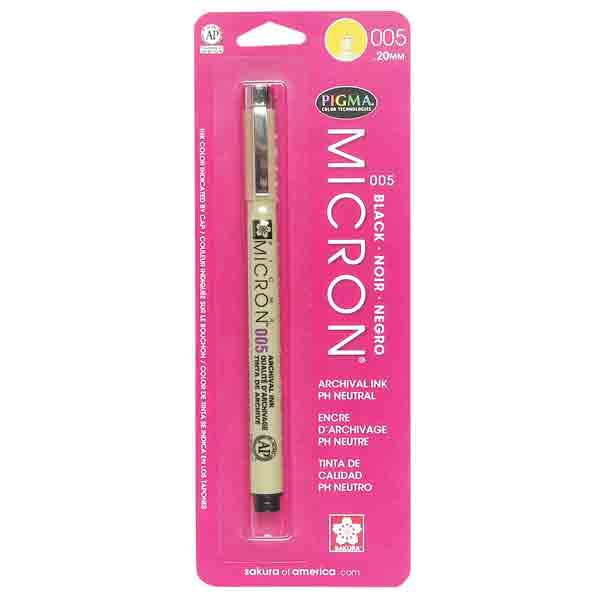 Pigma® Micron® Black Fine Line Design Pen .20mm The Foiled Fox