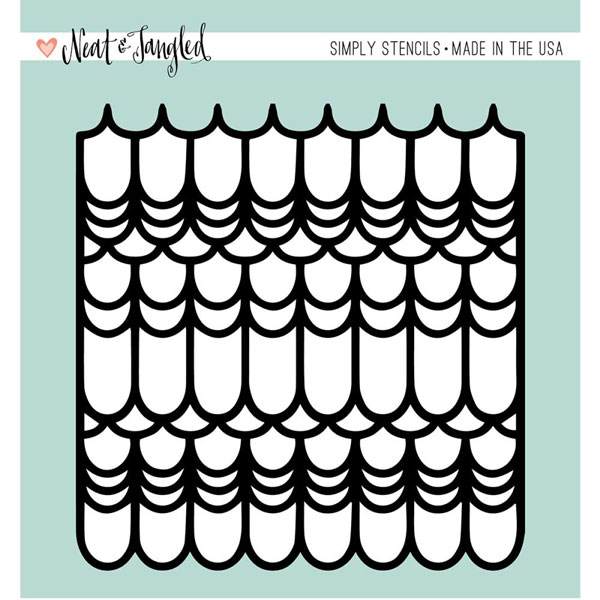 Neat & Tangled Scalloped Simply Stencil The Foiled Fox