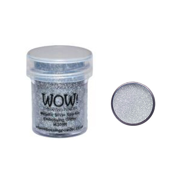 WOW! Metallic Silver Sparkle Embossing Glitter The Foiled Fox