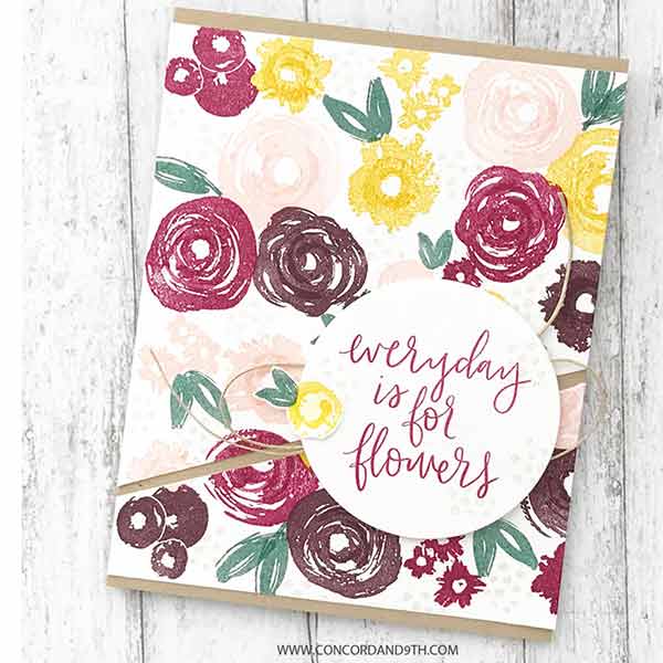 Concord & 9th Flower Turnabout Stamp Set The Foiled Fox