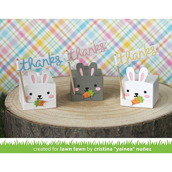 Lawn Fawn Tiny Gift Box Bunny AddOn Lawn Cuts The Foiled Fox