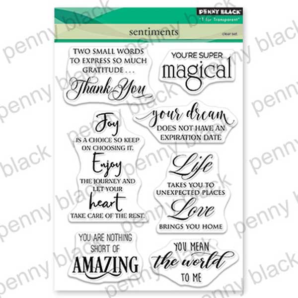 Penny Black Sentiments Stamp Set The Foiled Fox