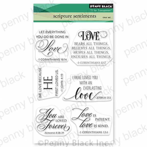 Penny Black Scripture Sentiment Stamp Set The Foiled Fox