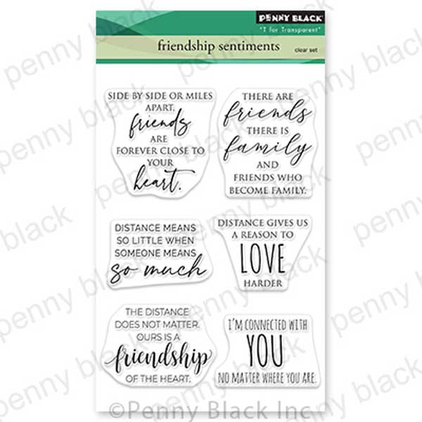 Penny Black Friendship Sentiments Stamp Set The Foiled Fox