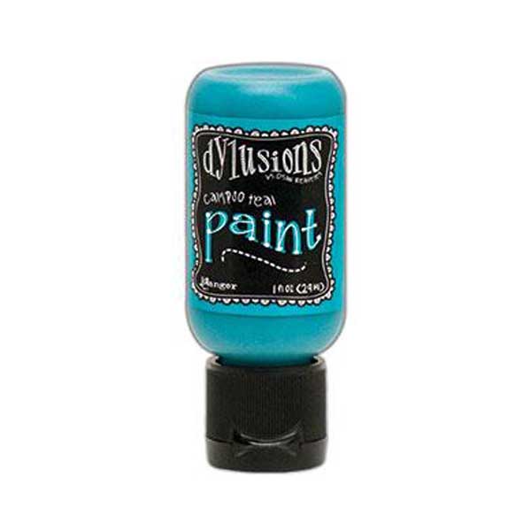 Dylusions Blendable Acrylic Paint Calypso Teal The Foiled Fox