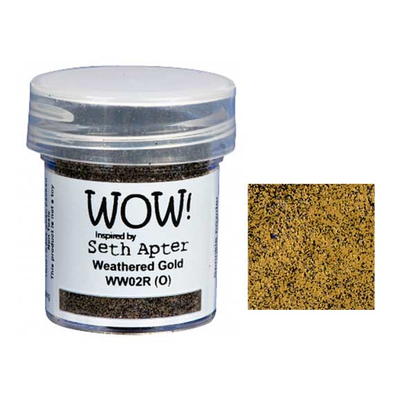 WOW! Weathered Gold Embossing Powder The Foiled Fox