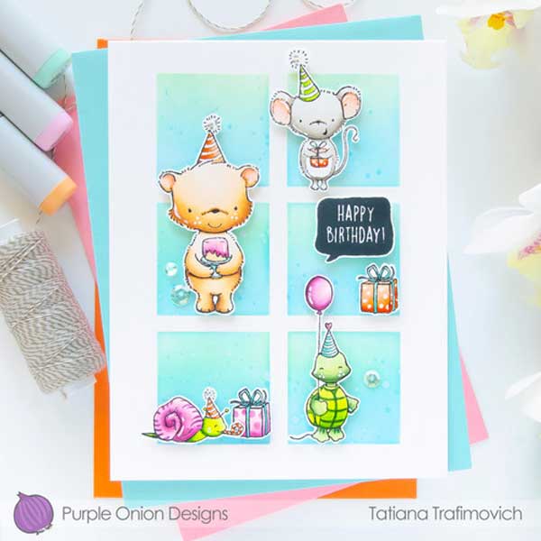 Purple Onion Designs Hugh Stamp The Foiled Fox