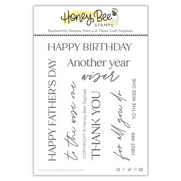 Honey Bee Stamps To the Wise One Stamp The Foiled Fox