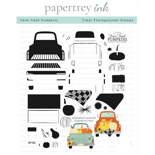 Papertrey Ink Farm Fresh Pumpkins Stamp The Foiled Fox