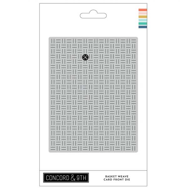 Concord & 9th Basket Weave Card Front Die The Foiled Fox