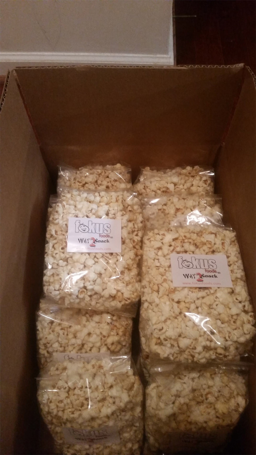 Kettle Cooked Popcorn (12 Pck) Fokus Foods