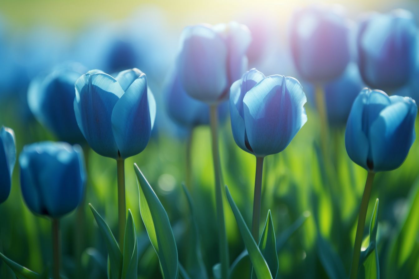 Blue Tulip Flower Meaning, Symbolism & Spiritual Significance Foliage