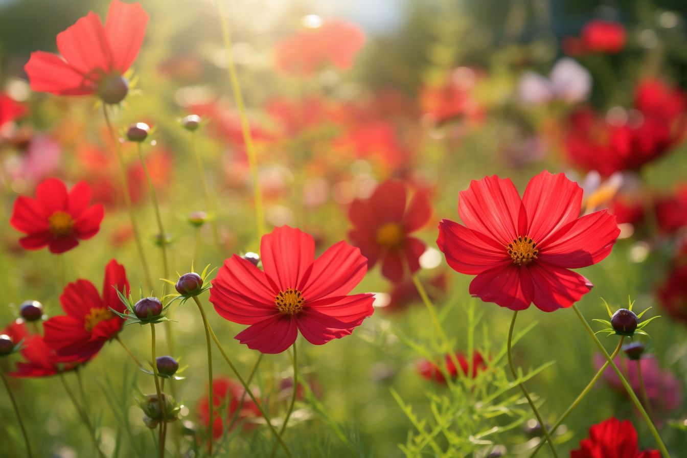Red Cosmos Flower Meaning, Symbolism & Spiritual Significance Foliage Friend Learn About