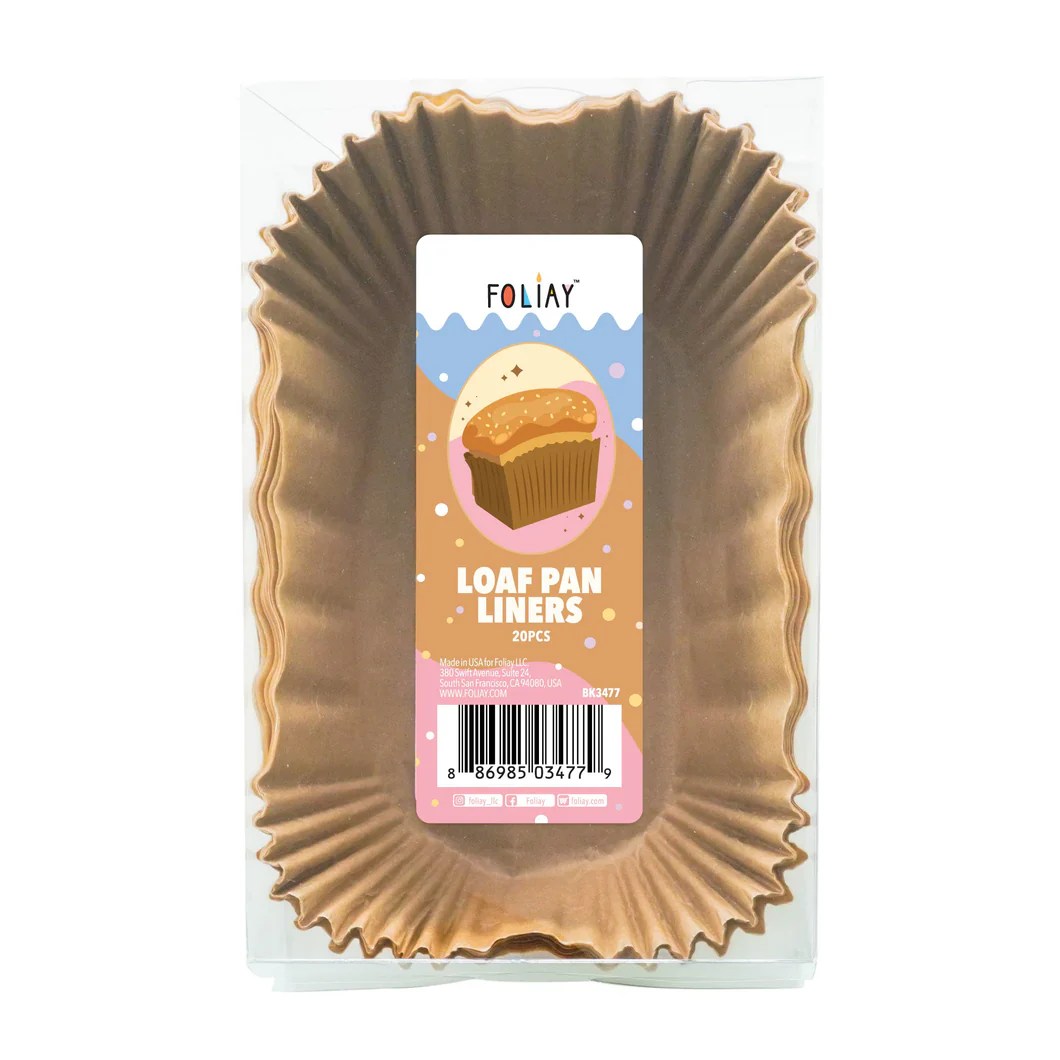 Mini Loaf Pan Liners 20 Count Foliay