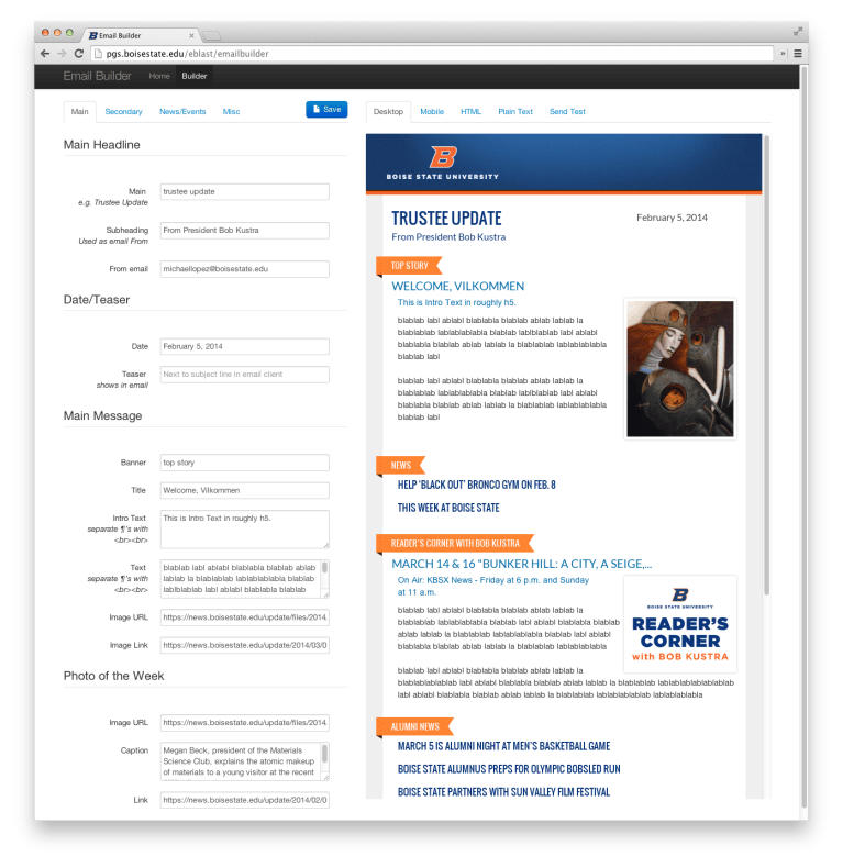 portfolio samples and sites