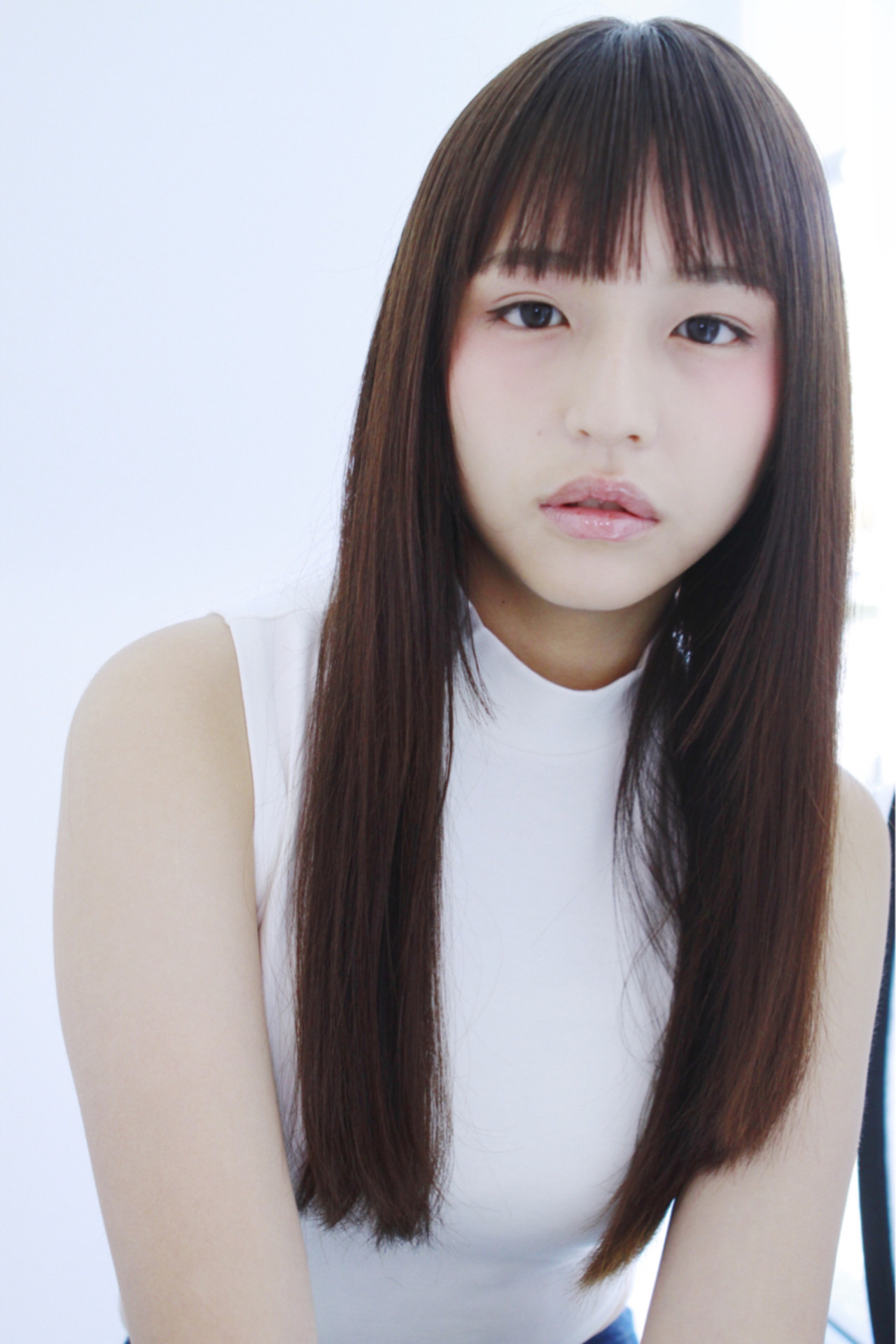 髪型 ストレート ロング 黒