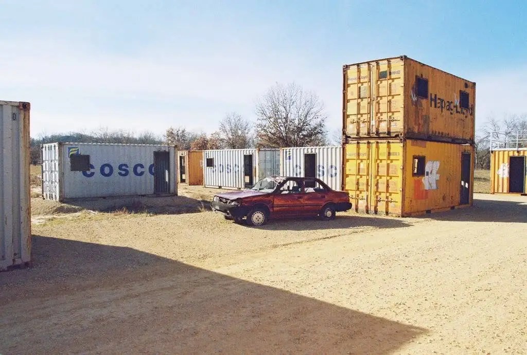 Conex Box Retrofitting, doors, windows, railings, stairs Ft. McCoy